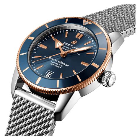 breitling superocean stainless steel blue dial men's watch|breitling superocean price list.